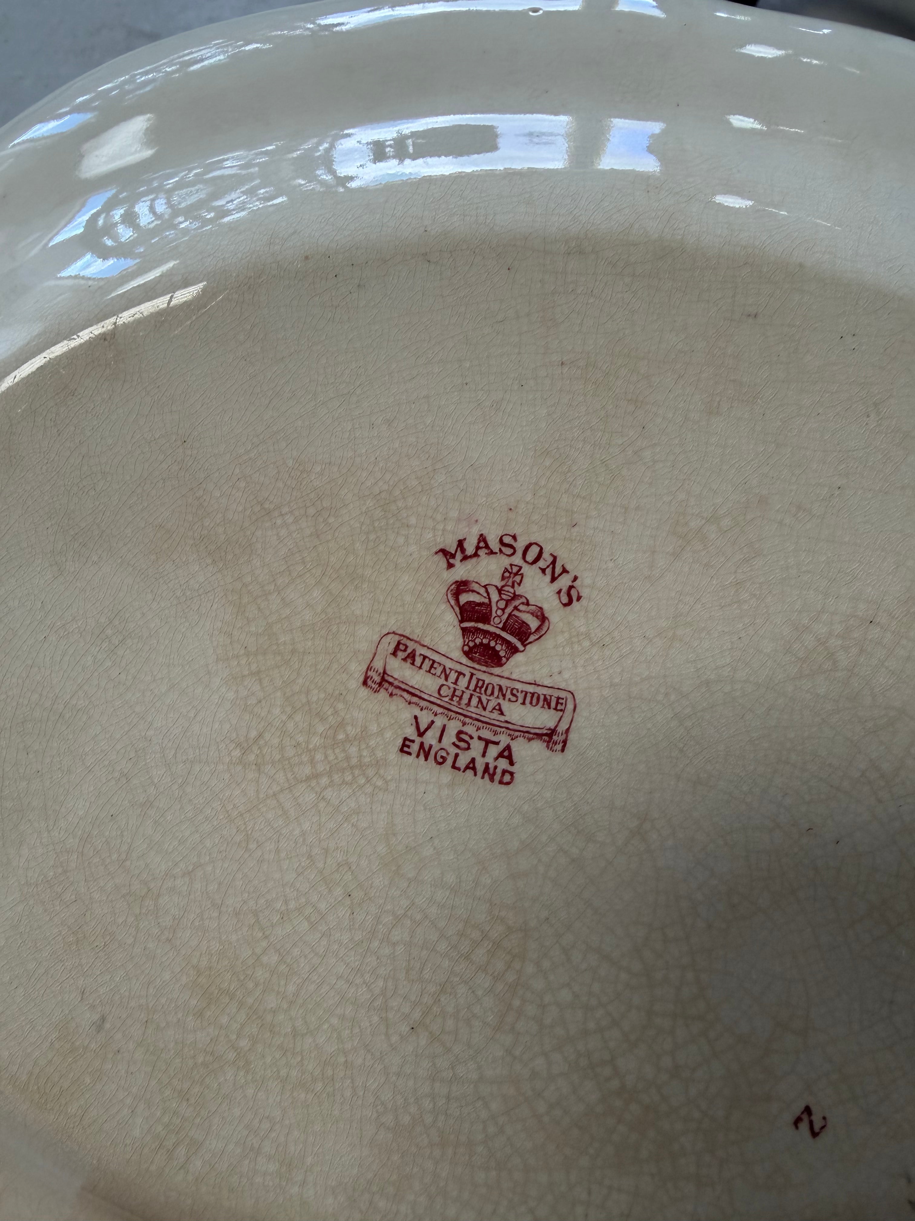 Mason's Ironstone Serving Platter in the "Vista" Pattern