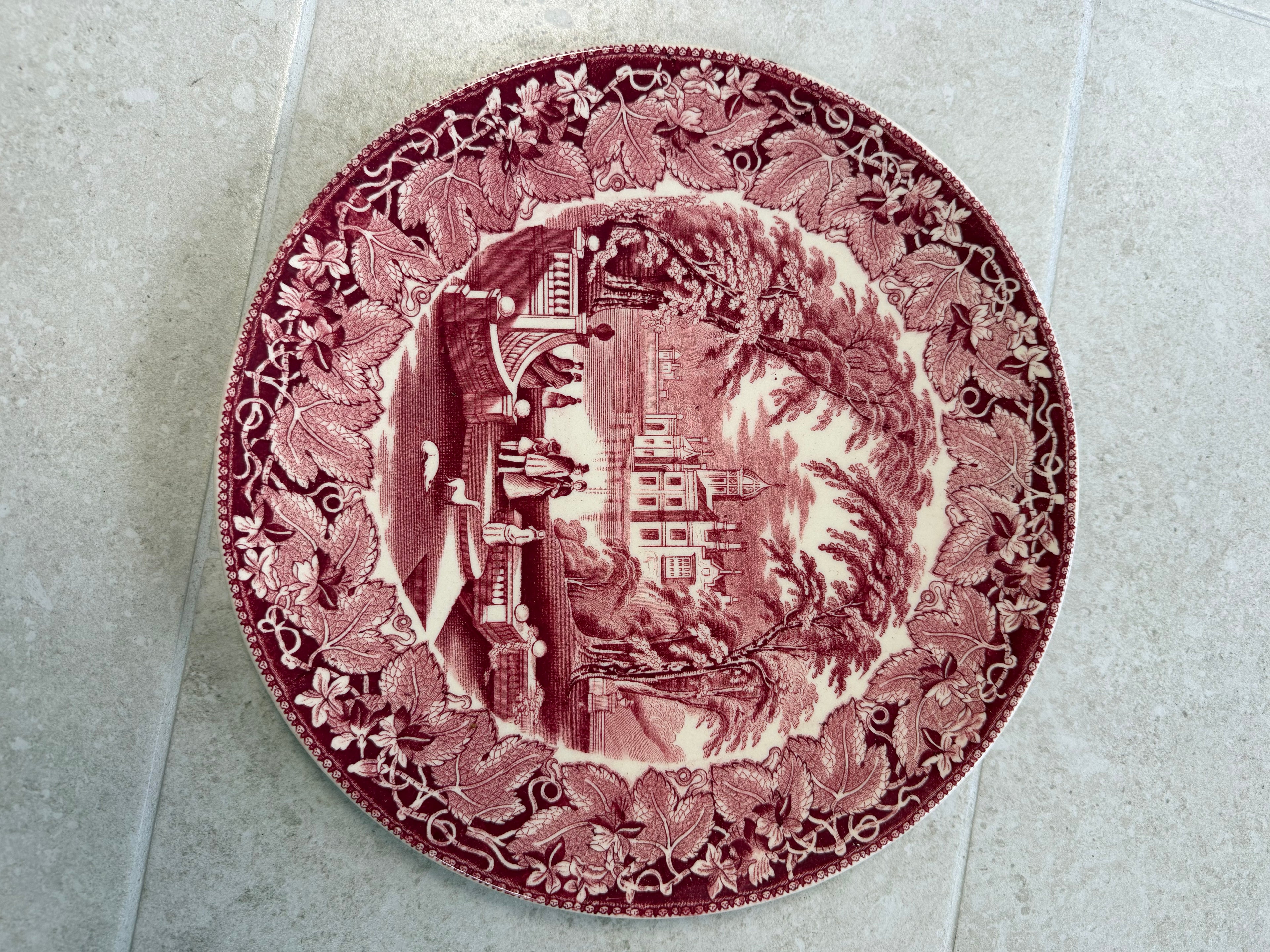 Mason's Vista Transferware Ironstone Plate