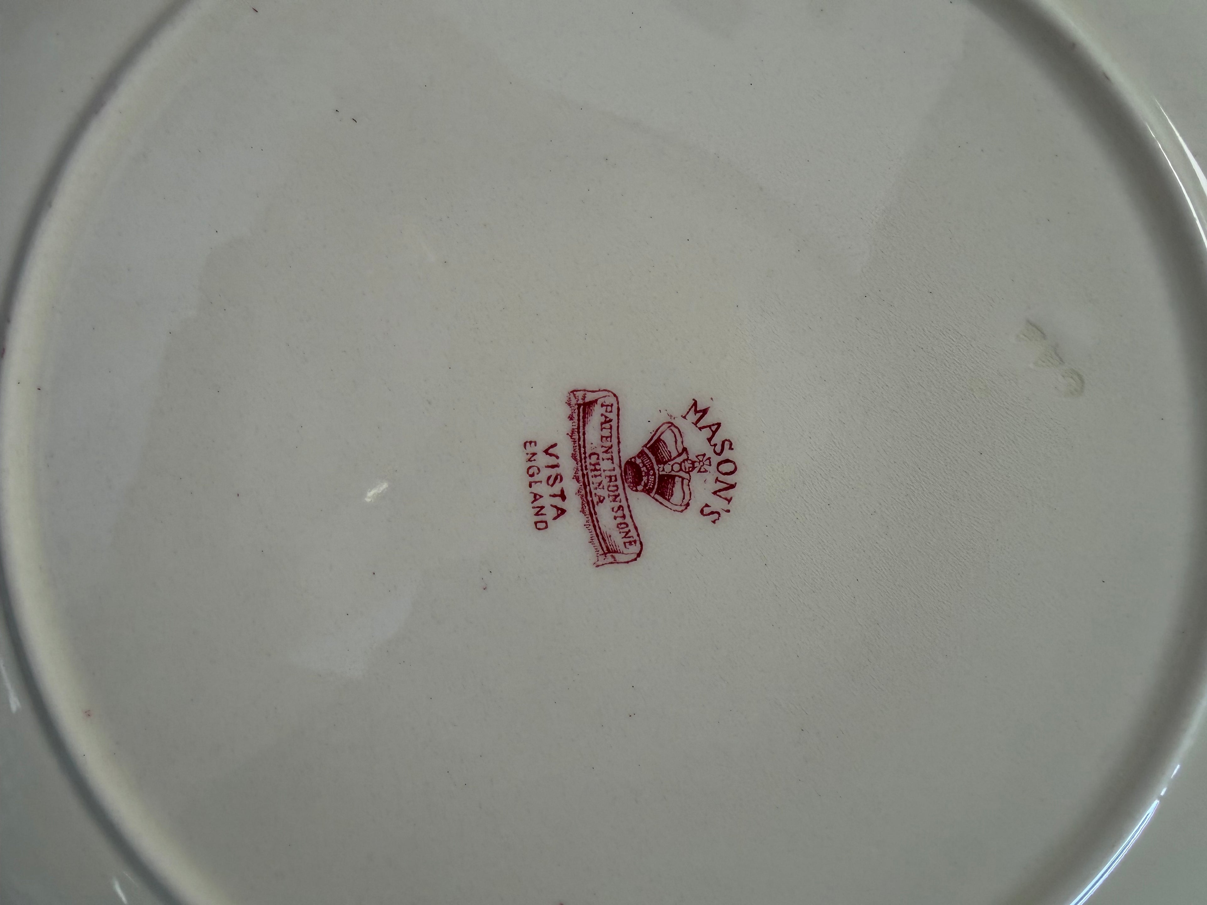 Mason's Vista Transferware Ironstone Plate