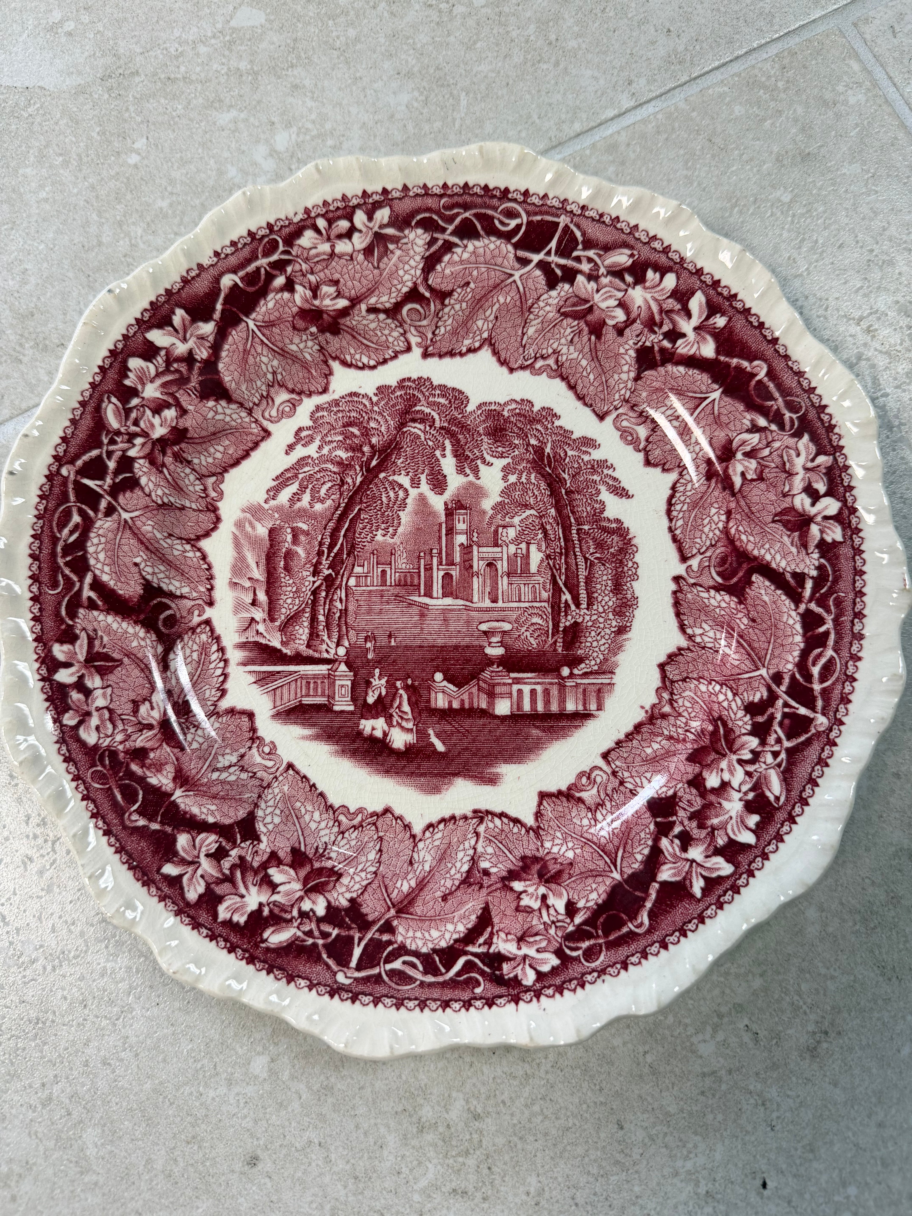 Mason's Vista Transferware Ironstone Plate