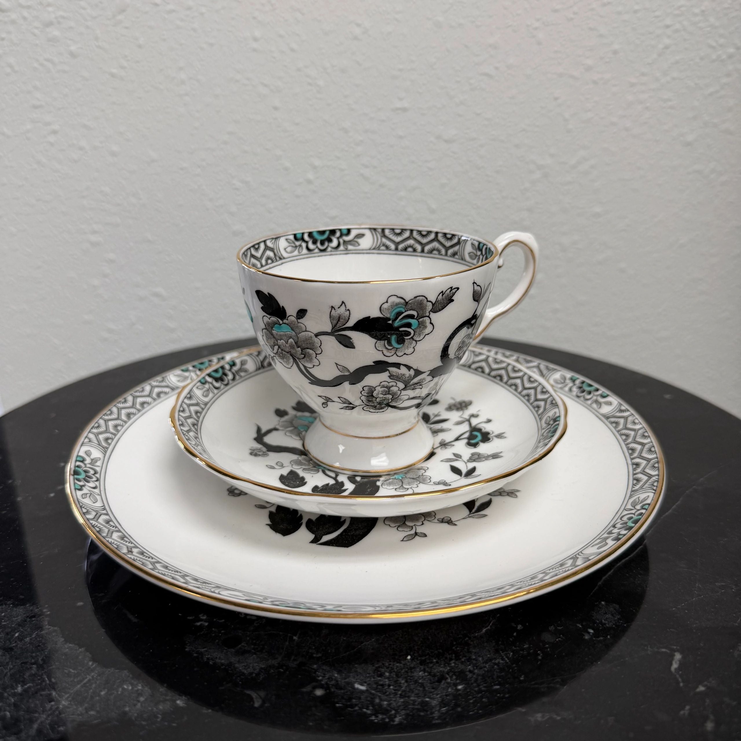Vintage Royal Tuscan Teacup, Saucer & Plate Set