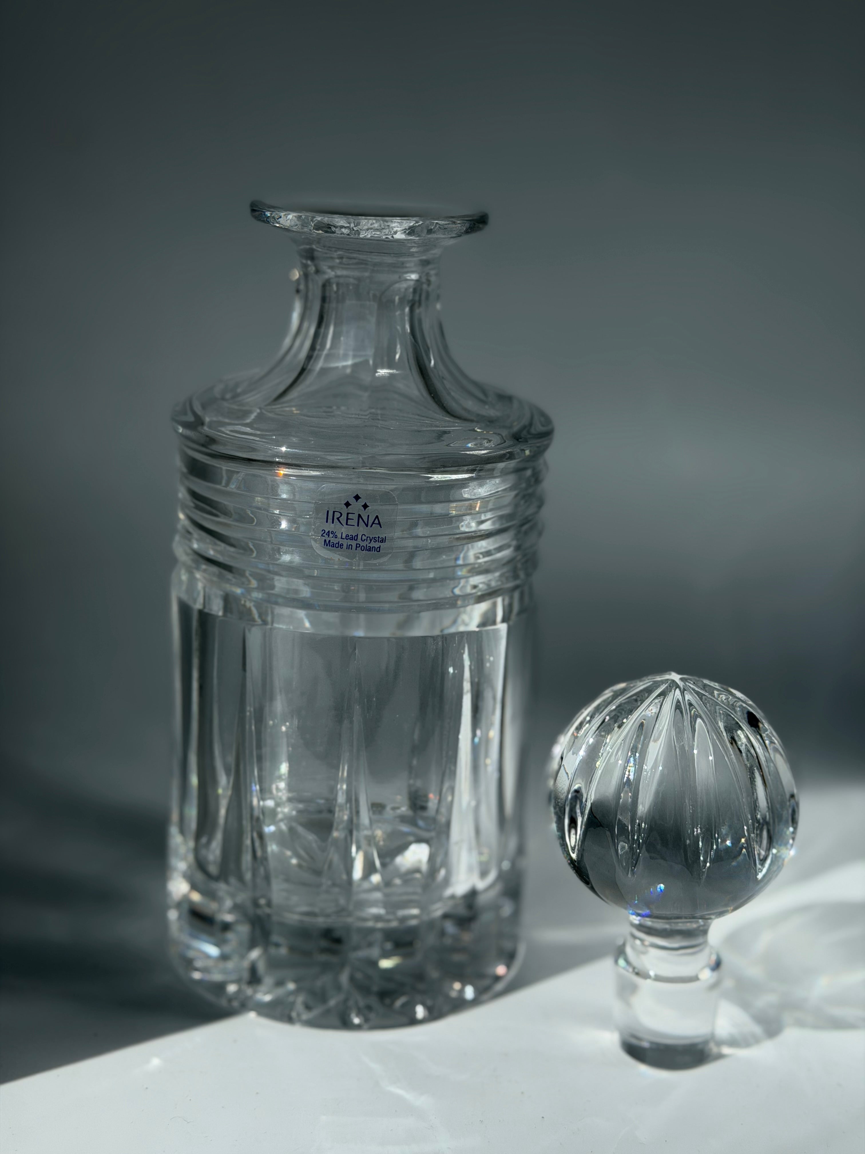 Irena Crystal Decanter with Lid
