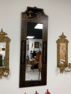 Chinese Mirror featuring traditional Chinese landscape art